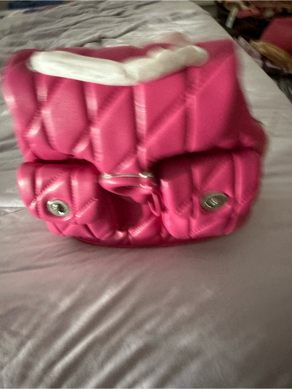 Coach Pink Tabby Quilted Backpack
